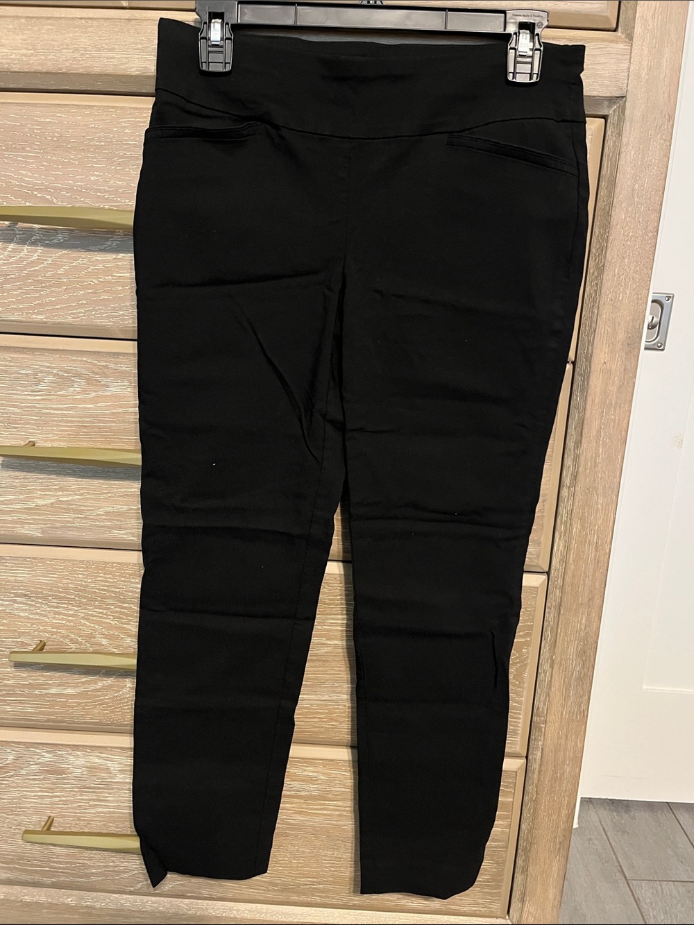 Van Heusen Black Stretch Ponte Pants Size 6 Short